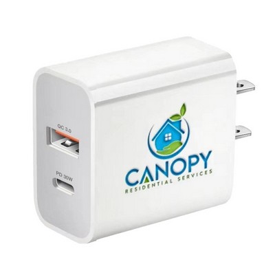 USB / Type C Smart Charging Brick - 30 Watts