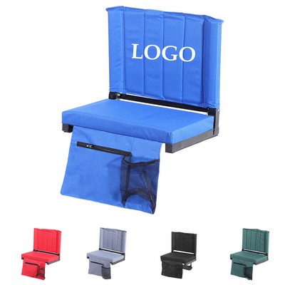 Stadium Seat w/Back Support & Bottle Holder