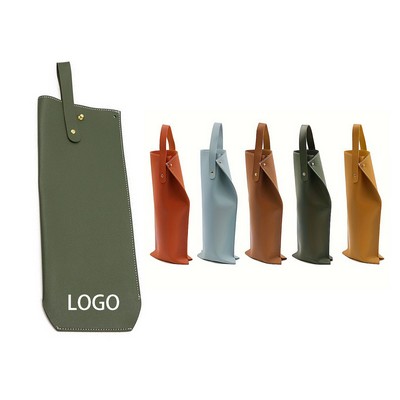 Leather Material Red Wine Bag