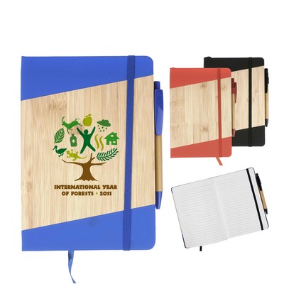 Bamboo Stylish A5 Notebook Set