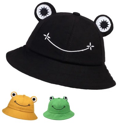 Cute Frog Bucket Hat For Adult Teens Women