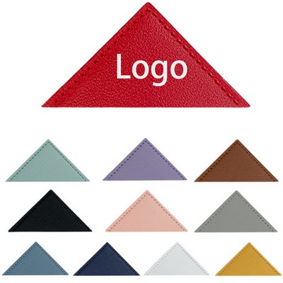 Exquisite Triangular Leather Bookmark