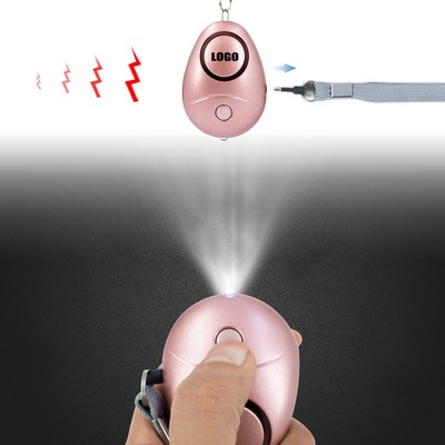 Elegant Safety Alarm Keychain w/LED Light