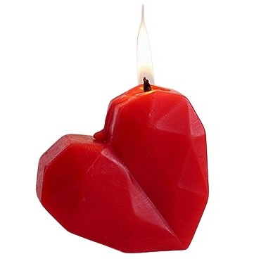 Red heart-Shaped Candles For Festival And Daily Use