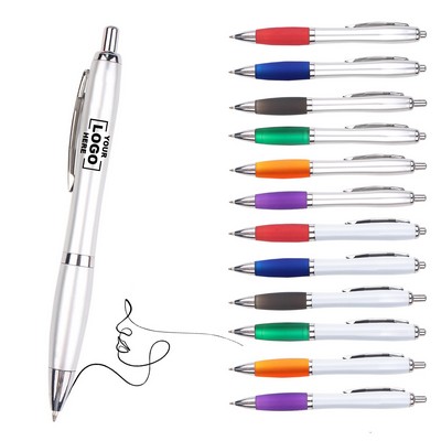 Retractable Plastic Ballpoint Pen