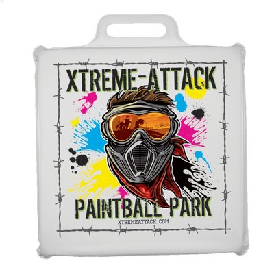 Square Vinyl Stadium Seat Cushion, Full Color Imprint (12"x12"x1")