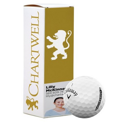 Callaway SuperSoft Golf Balls in Custom Three Ball Sleeve