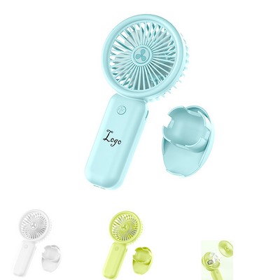 Mini Handheld Fan With Holder