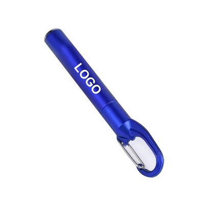 Led Light Ballpoint Pen With Carabiner
