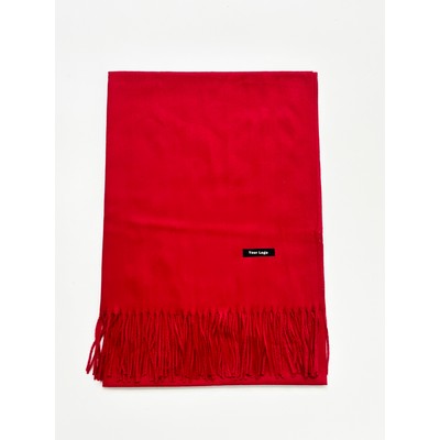 100% Polyester Red Scarf