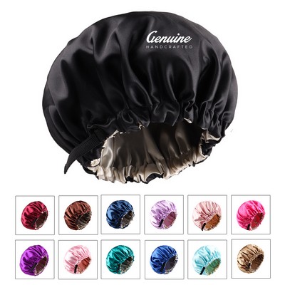 Satin Waterproof Hair Shower Cap