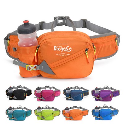 Outdoor Hiking Fanny Pack with Bottle Holder