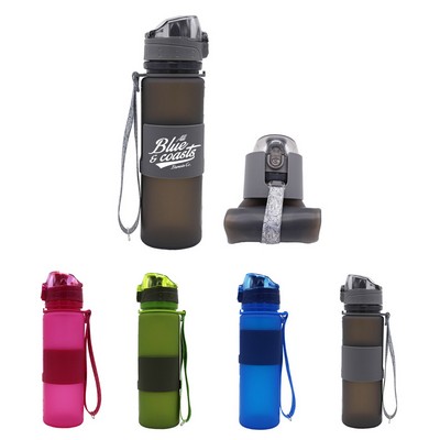 17oz Silicone Foldable Water Bottle