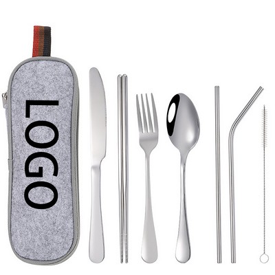 8 Pieces Stainless Steel Tableware Set