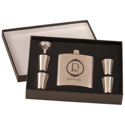 6 oz. Flask Set in Presentation Box