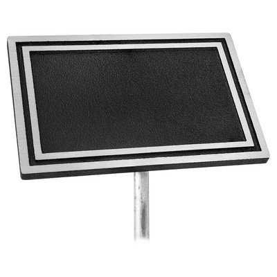 Cast Aluminum Sign with Aluminum with Rod