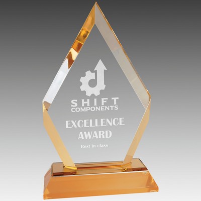 Frosted Base Diamond Impress Acrylic