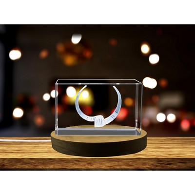 Torque Necklace 3D Engraved Crystal Trophy