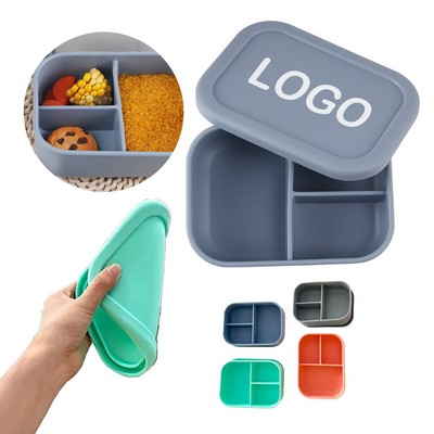 Tri-Section Silicone Food Storage Container