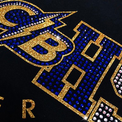 Rhinestone + Glitter Transfer