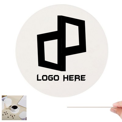 3.5" Round Pulpboard Coasters