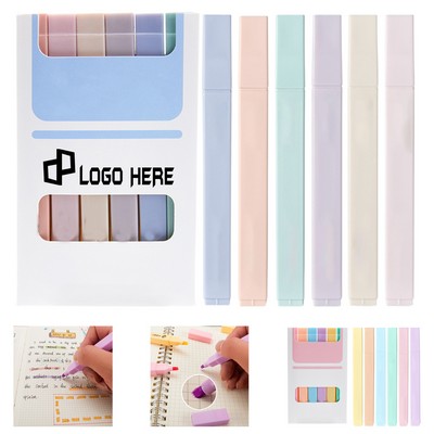 6 Assorted Colors Highlighter Set