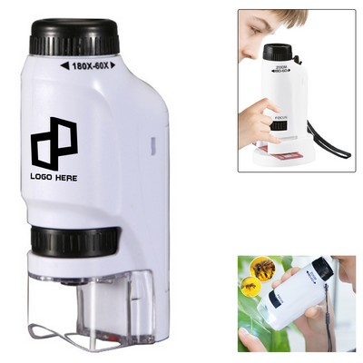 Handheld Pocket 60X Microscope W/ Led Light