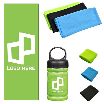 Polyester Cooling Towel W/ Portable Case