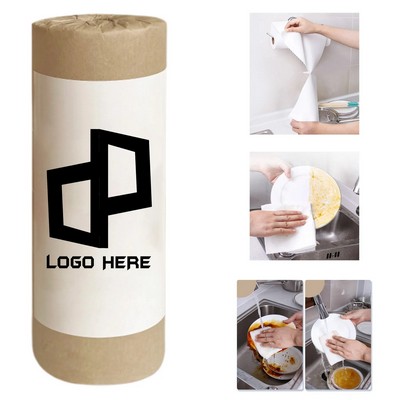 11 X 11" Bamboo Fibre Kitchen Towel Roll 20 Sheets