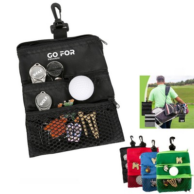 Portable Golf Ball Bag with Buckle