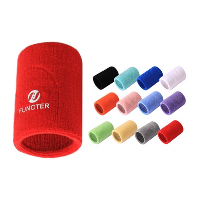 Cotton Terry Cloth Badminton Sport Wristband Embroidery