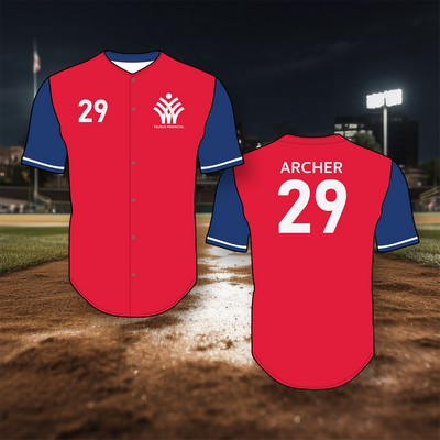 EPICOLOR Button Down Baseball Jersey