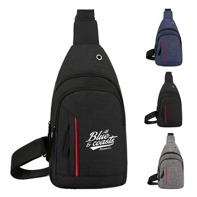 Oxford Cloth Water-Resistant Crossbody Bag