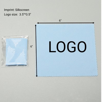 6" Custom Ultra-Fiber Glasses Cleaning Cloth Screen Cleaning Cloth
