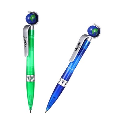 Earth Day Globe Shaped Retractable Pens