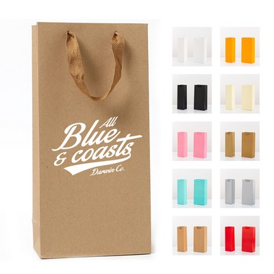 Kraft Paper Single Wine Bottle Bag