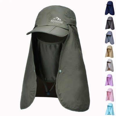 Sun Protection Hat With Face Neck Mask