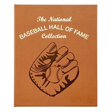 National Baseball Hall of Fame Leather Bound Book