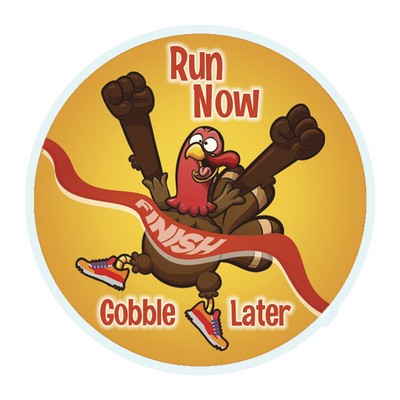 2" Turkey Trot Mylar Medallion Insert