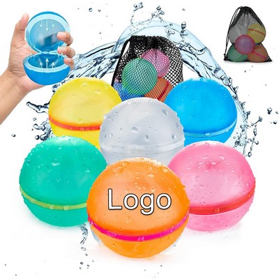 Reusable magnetic water balloon summer water play toy