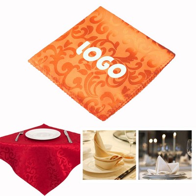 Polyester Jacquard Restaurant Napkin Cloth Tablecloth