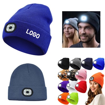 Led Beanie With Light