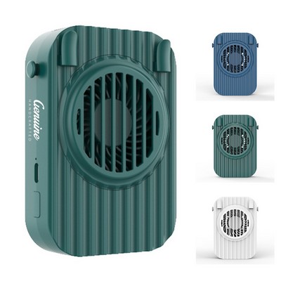 Mini Mirror Fan with Bright Light