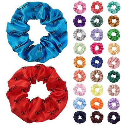 Full Color Printed Stain Hair Scrunchies