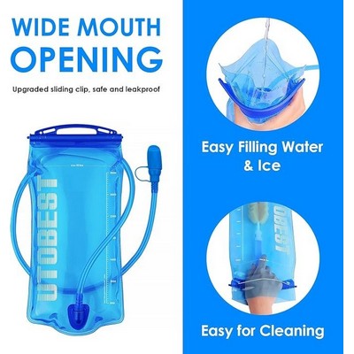 2L Water Bladder Hydration Bladder For Hiking Backpack