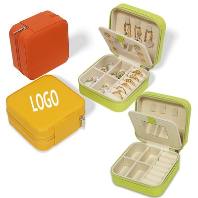 Travel Jewelry Case With Mirror