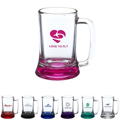 Comfort-Grip Glass Beer Mug - 9.75 oz