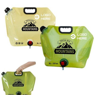 Collapsible Water Container With Spigot