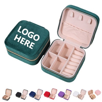 Portable Flannel Jewelry Box