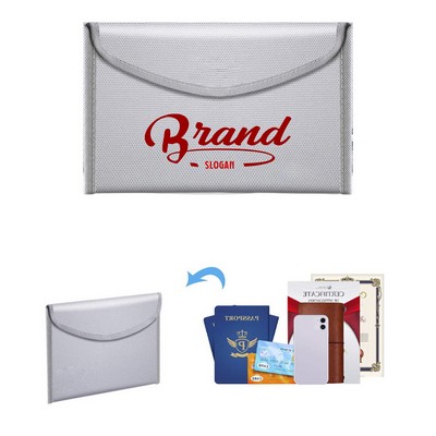 Fireproof Document Folder with Secure Closure